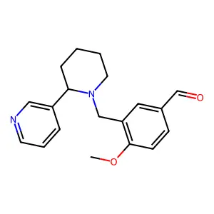 4-Methoxy-3-{[2-(pyridin-3-yl)piperidin-1-yl]methyl}benzaldehyde structure