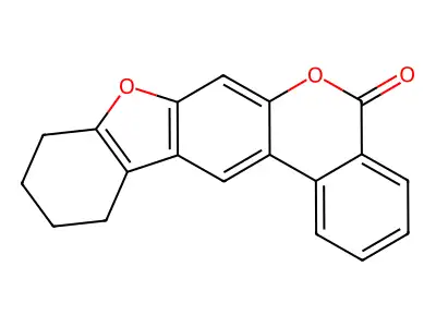 9,10,11,12-tetrahydro-5H-benzo[c][1]benzofuro[3,2-g]chromen-5-one structure