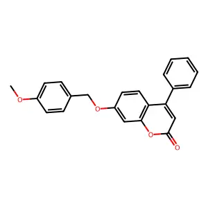 7-((4-Methoxybenzyl)oxy)-4-phenyl-2H-chromen-2-one structure