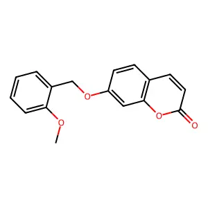 7-[(2-methoxybenzyl)oxy]-2H-chromen-2-one structure
