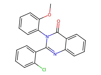 2-(2-Chlorophenyl)-3-(2-methoxyphenyl)quinazolin-4-one structure