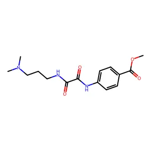 Methyl 4-{[{[3-(dimethylamino)propyl]amino}(oxo)acetyl]amino}benzoate structure