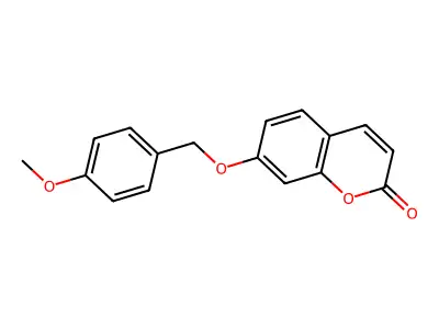 7-[(4-methoxybenzyl)oxy]-2H-chromen-2-one structure