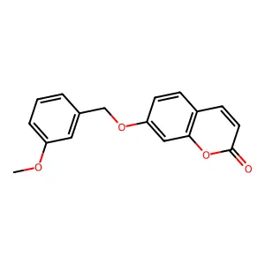 7-[(3-methoxybenzyl)oxy]-2H-chromen-2-one structure