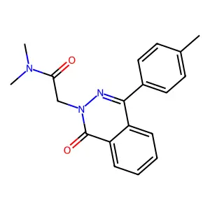 N,N-dimethyl-2-[4-(4-methylphenyl)-1-oxophthalazin-2-yl]acetamide structure