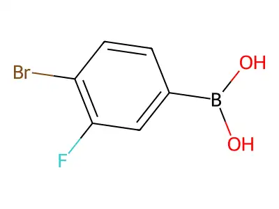 4-Bromo-3-fluorobenzeneboronic acid structure
