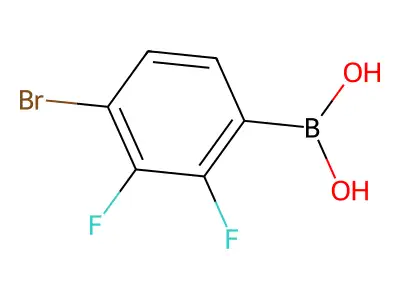 4-Bromo-2,3-difluorobenzeneboronic acid structure