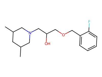 1-(3,5-Dimethylpiperidin-1-yl)-3-[(2-fluorophenyl)methoxy]propan-2-ol structure