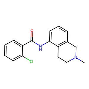 Benzamide, 2-chloro-N-(1,2,3,4-tetrahydro-2-methylisoquinolin-5-yl)- structure