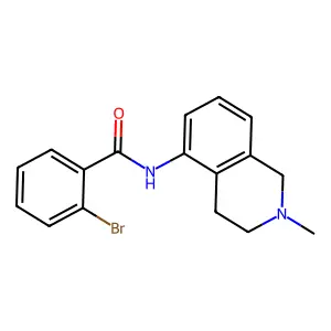 Benzamide, 2-bromo-N-(1,2,3,4-tetrahydro-2-methylisoquinolin-5-yl)- structure