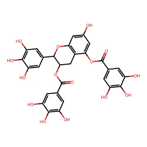 Epigallocatechin 3,5,-di-O-gallate structure