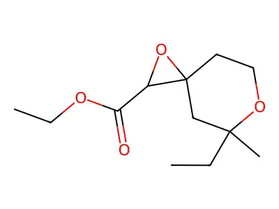 Ethyl 5-ethyl-5-methyl-1,6-dioxaspiro[2.5]octane-2-carboxylate structure