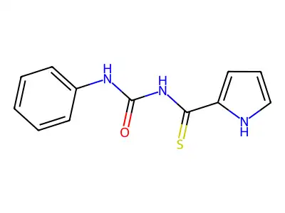 N-(Phenylcarbamoyl)-1H-pyrrole-2-carbothioamide structure