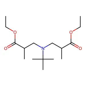 Diethyl 2,2'-[(tert-butylazanediyl)bis(methylene)]dipropanoate structure
