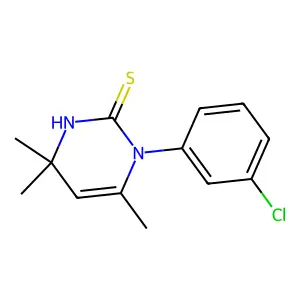 2(1H)-Pyrimidinethione, 1-(m-chlorophenyl)-3,4-dihydro-4,4,6-trimethyl- structure