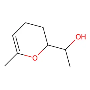 1-(6-methyl-3,4-dihydro-2H-pyran-2-yl)ethanol structure