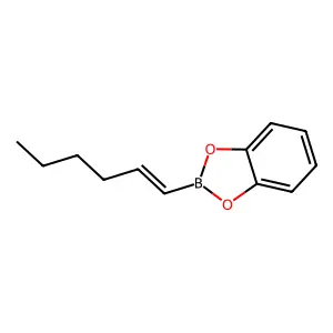 1,3,2-benzodioxaborole, 2-[(1E)-1-hexenyl]- structure