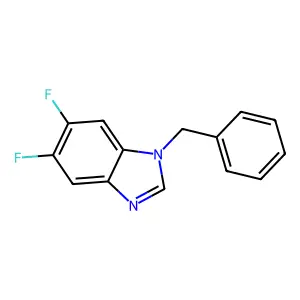 1-Benzyl-5,6-difluorobenzimidazole structure