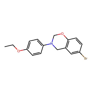 6-Bromo-3-(4-ethoxyphenyl)-2,4-dihydro-1,3-benzoxazine structure