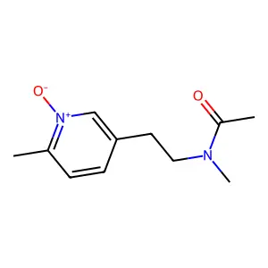 N-methyl-N-[2-(6-methyl-1-oxidopyridin-3-yl)ethyl]acetamide structure
