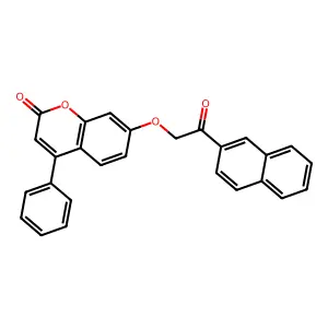 7-(2-Naphthalen-2-yl-2-oxoethoxy)-4-phenylchromen-2-one structure