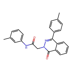 N-(3-methylphenyl)-2-[4-(4-methylphenyl)-1-oxophthalazin-2-yl]acetamide structure