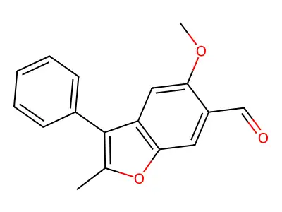 5-Methoxy-2-methyl-3-phenyl-1-benzofuran-6-carbaldehyde structure