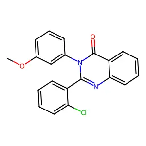 2-(2-Chlorophenyl)-3-(3-methoxyphenyl)quinazolin-4-one structure