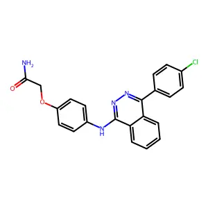 2-[4-[[4-(4-Chlorophenyl)phthalazin-1-yl]amino]phenoxy]acetamide structure