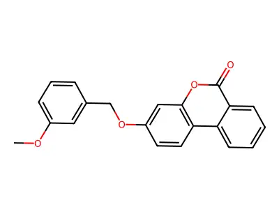 3-[(3-Methoxyphenyl)methoxy]benzo[c]chromen-6-one structure