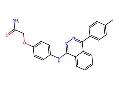 2-(4-{[4-(4-Methylphenyl)phthalazin-1-yl]amino}phenoxy)acetamide structure