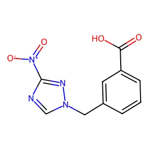 3-((3-Nitro-1H-1,2,4-triazol-1-yl)methyl)benzoic acid structure