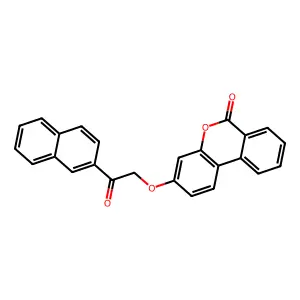3-(2-Naphthalen-2-yl-2-oxoethoxy)benzo[c]chromen-6-one structure