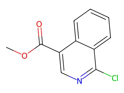 Methyl 1-chloroisoquinoline-4-carboxylate structure