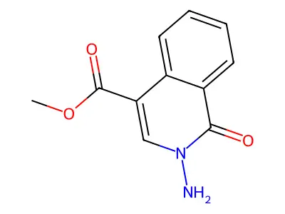 Methyl 2-amino-1-oxo-1,2-dihydroisoquinoline-4-carboxylate structure
