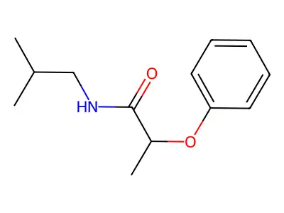 N-(2-methylpropyl)-2-phenoxypropanamide structure