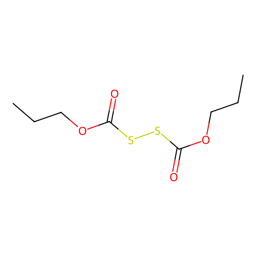 Thioperoxydicarbonic acid, dipropyl ester structure