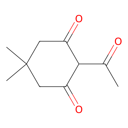 1,3-Cyclohexanedione, 2-acetyl-5,5-dimethyl- structure