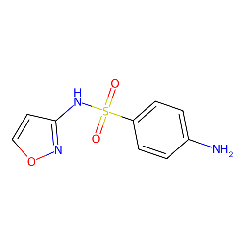 4-氨基-N-3-异噁唑基苯磺酰胺 structure
