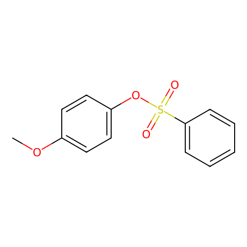 4-Methoxyphenyl benzenesulfonate structure