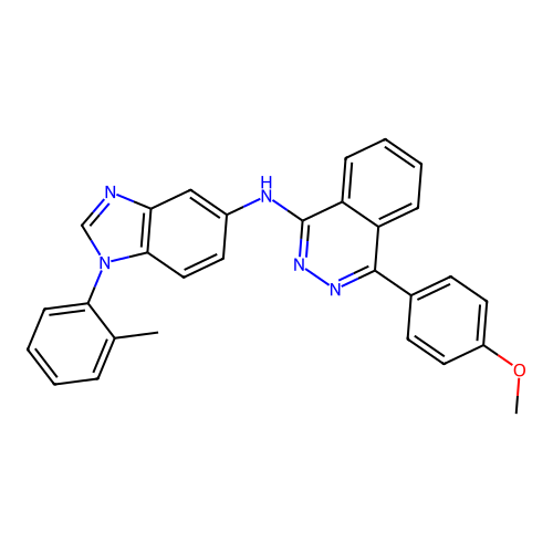 4-(4-methoxyphenyl)-N-[1-(2-methylphenyl)-1H-benzimidazol-5-yl]phthalazin-1-amine structure