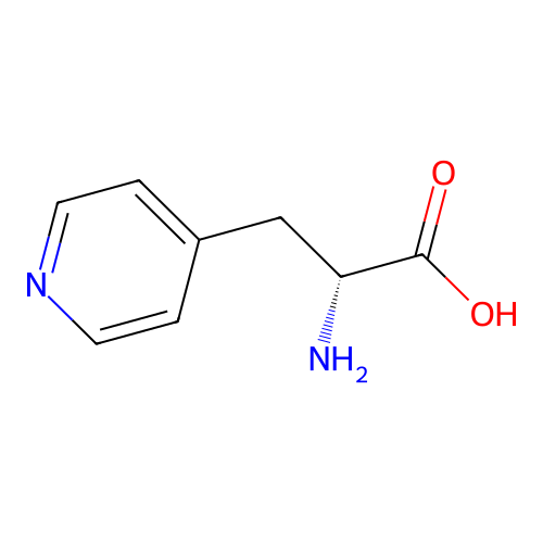 (alphaR)-alpha-Amino-4-pyridinepropanoic acid structure