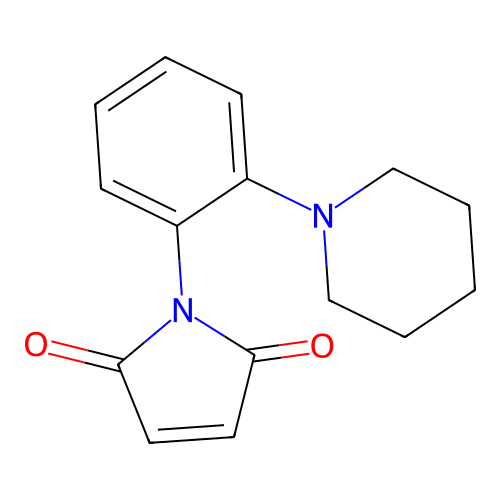 Pyrrole-2,5-dione, 1-[2-(4-piperidyl)phenyl]- structure