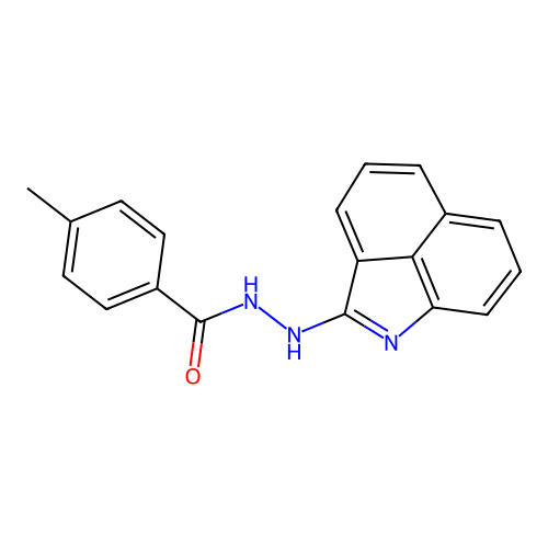N'-(benzo[cd]indol-2-yl)-4-methylbenzohydrazide structure