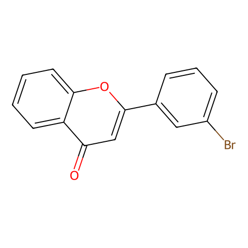 2-(3-Bromophenyl)chromen-4-one structure