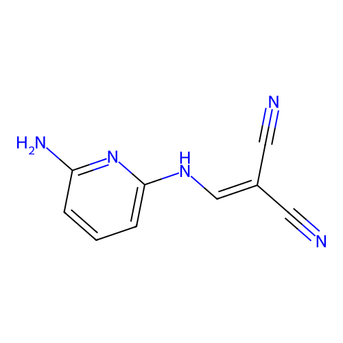 2-[[(6-Amino-2-pyridinyl)amino]methylidene]propanedinitrile structure
