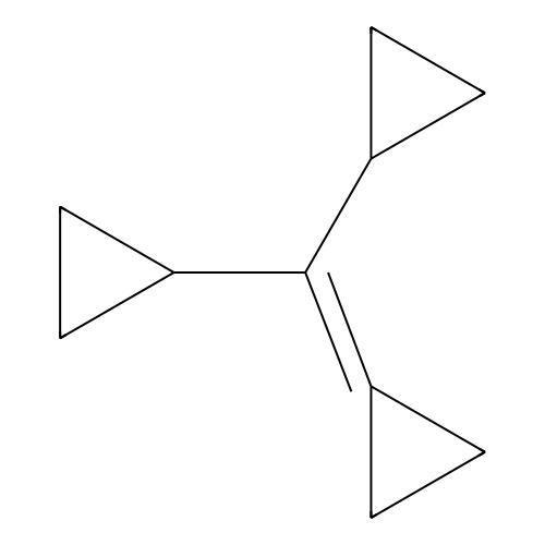 Dicyclopropylmethylidenecyclopropane structure