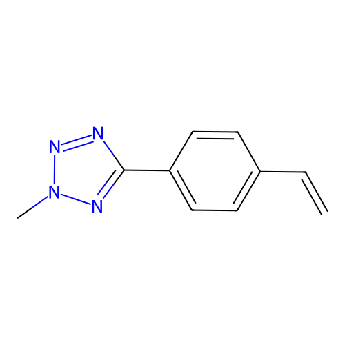 2-Methyl-5-(4-vinylphenyl)-2H-tetrazole structure