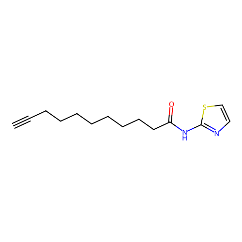 N-(1,3-thiazol-2-yl)undec-10-ynamide structure