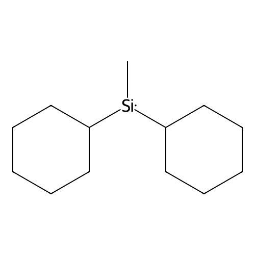 Dicyclohexylmethylsilane structure